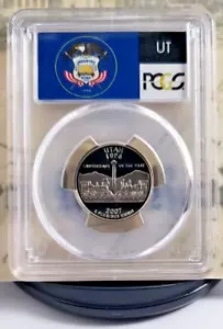2007-S State Label - Proof Quarter - Utah - PCGS PR69DCAM - Nice! 8848 - Picture 1 of 6