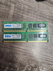 Dell SNPDM8400B/1GX6 2GB Kit (2x1GB) DDR2 667 PC2-5300 Desktop Memory RAM - Picture 1 of 1