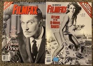 Vintage 1994 42 46 FILMFAX Magazine Vincent Price B-Movie Babes Film TV Unusual - Picture 1 of 9
