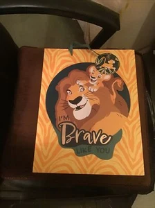DISNEY LION KING IM BRAVE LIKE YOU  X LARGE GIFT BAG 30 X 43 CMS BIRTHDAY XMAS - Picture 1 of 1