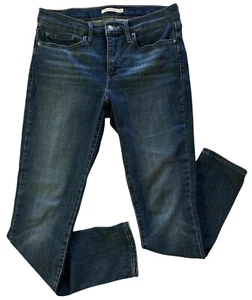 LEVIS 311 Womens 30 X 30 Mid Rise Blue Stretch Denim Shaping Skinny Jeans - Picture 1 of 11