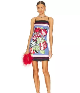 Versace Jeans Couture Envers Satin Panel Slip Dress Sx 38 US 2 MRSP $475.00 NEW - Picture 1 of 19