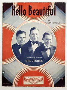 Hello Beautiful Sheet Music By Walter Donaldson Featured By The Jesters 1931 - Picture 1 of 3