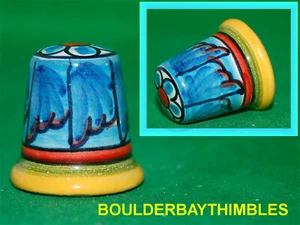 TUSCANY HAND PAINTED THIMBLE - by PARRINI FAMILY #5 - excellent craftsmanship - Picture 1 of 5