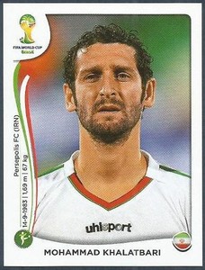 PANINI WORLD CUP 2014- #468-IRAN-MOHAMMAD KHALATBARI