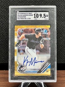 KAMERON MISNER 2019 Bowman Chrome Gold Wave Rookie Card RC #/50 SGC 9.5 Auto 10