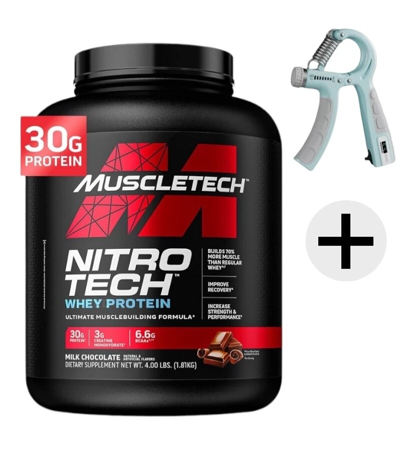 MuscleTech Nitro Tech Performance 1800g Whey Protein Isolate and Creatine - Image 1 of 1