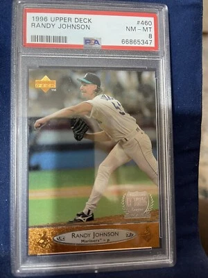  Randy Johnson 1996 Upper Deck PSA 8 - Imagem 1 de 3