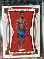 2023 PANINI CHRONICLES UFC CHIDI NJOKUANI RC /99 NATIONAL TREASURES ROOKIE NT