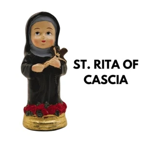 Chibi St. Rita of Cascia Religious Mini Statues 3.5 to 4 inches - Picture 1 of 1