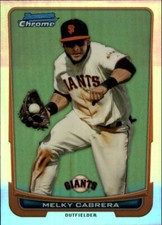2012 Bowman Chrome Refractors Baseball Card Pick