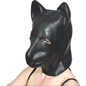 realistische Latex HUNDE MASKE* Petplay Fasching Karneval Halloween - Bild 1 von 8