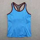 Nike Tank Too Shirt Womens Medium Blue Athletic BUILT IN SPORTS BRA Fitness