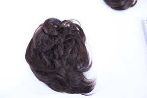 Haustre Fashion Hair Wavy Curly Synthetic Bun Dark Reddish Brown W02-M4 - Picture 1 of 5