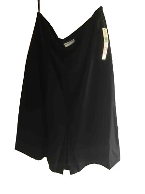 NUEVO CON ETIQUETAS AMANDA SMITH Mujer Negra 100% Lana Pura Falda Larga Midi Forrada Talla 12 Foto 1 de 4