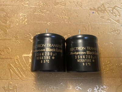 Black Gate Kondensator STD 35V 4700uF einteilig (1 Stück) gebraucht gut - Bild 1 von 4