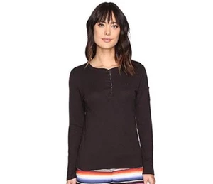 Pigiama donna Lauren Ralph Lauren Henley SOLO TOP NERO piccolo nuovo con etichetta - Foto 1 di 2
