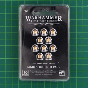 Spalline Word Bearers MKIII OOP #15455 Warhammer Horus Heresy Forge World - Foto 1 di 3