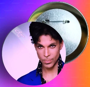 Prince Purple Rain Pin 80's Music 1.5" Pinback Buttons Prince Singer Musican Pin - Picture 1 of 3