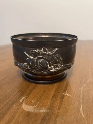 TIFFANY Co ESTERLINA Cuenco Fecha 1853 Grabado 1945 Cuenco Obra de Arte Pato Conejito Foto 1 de 4