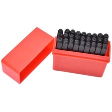 Alphabet Letter Stamp Punch 8mm Hardened Steel Metal Wood Leather Tool Set