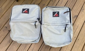 2-CANNONDALE Gray PANNIER USA Vintage W/ Reflectors - Picture 1 of 13