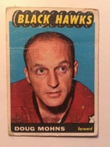 1965 - 66 Doug Mohns # 118 Black Hawks- (Reduced!) - Picture 1 of 2