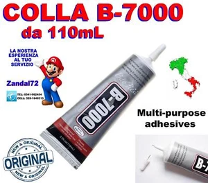 B-7000 110mL COLLA MULTIUSO ADESIVA GIOIELLI STOFFA LEGNO VETRO PVC RAME B7000 - Bild 1 von 1
