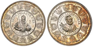 1761, Osnabruck (Prince-Bishopric). Silver Sede-Vacante Thaler Medal. PCGS AU+ - Picture 1 of 3