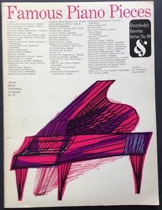 Libro de partituras de piezas de piano famosas - No. 90 Copyright - 1953 Amsco Music Pub. - Imagen 1 de 8