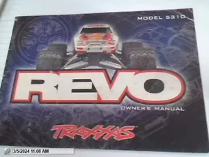 USED Instruction Manual Revo Suit Traxxas Part #5310 - Picture 1 of 1