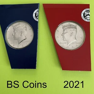 2021 P&D Kennedy Half Dlr in Mint plastic cut from US Mint Unc Sets - Ship TODAY - Bild 1 von 7