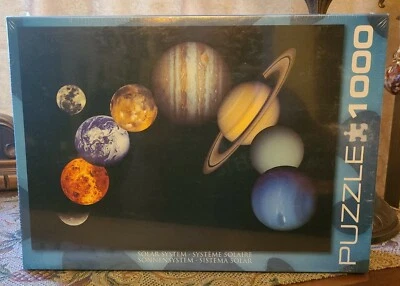 New Sealed EuroGraphics NASA The Solar System 1000 Piece Puzzle 19x26 USA - Image 1 of 4