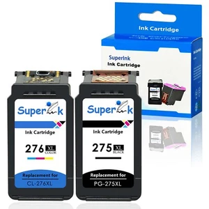 PG-275XL CL-276XL Ink Compatible with Canon PIXMA TS3500 TS3522 TS3520 TR4700 - Picture 1 of 13