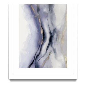 Giant Art 30x40 Blue Waters I Matted and Framed in Multi-Color - Picture 1 of 3