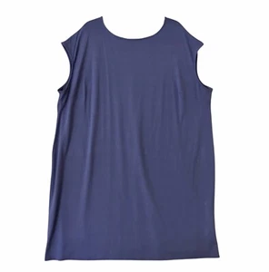 Eileen Fisher T Shirt Shift Dress Periwinkle Blue Coastal Casual Women’s Sz 3X - Picture 1 of 7