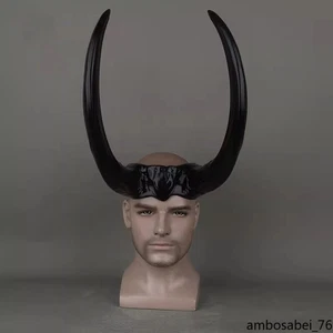 New Loki Helmet Mask Headband Cosplay Halloween Performance Headwear Movie Props - Picture 1 of 13
