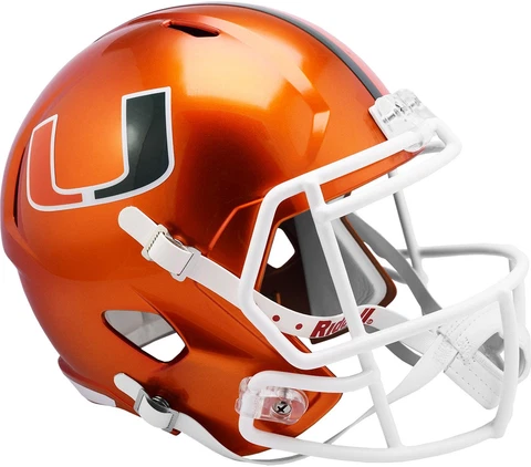 Miami Hurricanes Unsigned  FLASH Alternate Revolution  Replica Football Helmet Cover