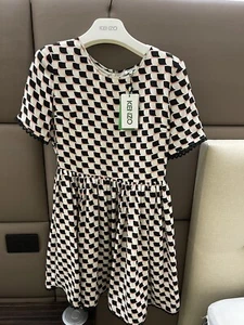 Authentic Women’s Kenzo Dress Size IT 40 Aus 10 White 100% Silk RRP $890 - Picture 1 of 11
