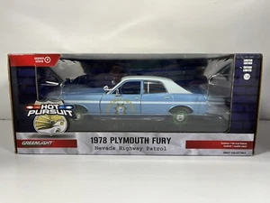 PLYMOUTH FURY Police Car Green Machine Nevada Patrol 1978 1/24 Greenlight Chase - Picture 1 of 7