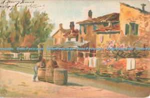 R681205 Gemälde. Blick auf die Stadt. Straßenszene - Bild 1 von 4