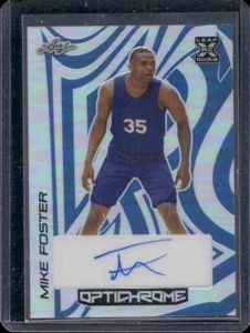 Mike Foster 2023 Leaf Optichrome Blue Prismatic Auto Autograph Rc /10 - Picture 1 of 3