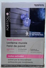 UPC 886587000059 product image for Portfolio Outdoor Motion Activated Brushed Nickel Wall Lantern 11.75