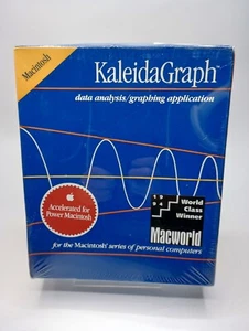 KaleidaGraph für Apple Macintosh Software Synergy - Vintage - WERKSEITIG VERSIEGELT/NEU - Bild 1 von 3