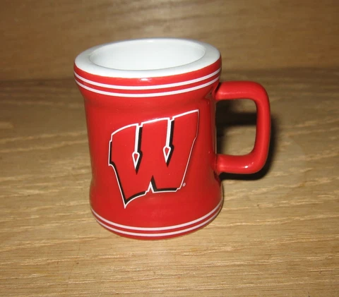 Wisconsin Badgers NCAA Football Collegiate Miniature Stein Mug Toothpick Holder Cover