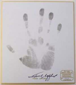 Frank Gifford New York Giants Signed Authentic Hand Print Photo SI