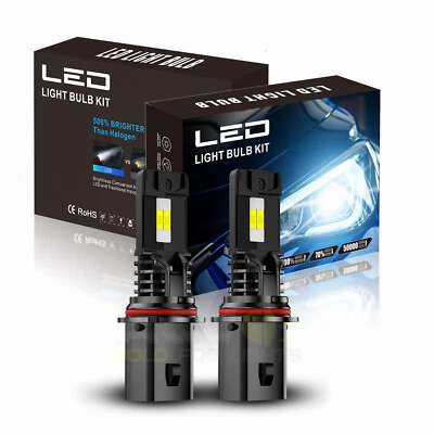 For Volvo VNL 2000-2003 2x 9007 HB5 6000K LED Headlight Bulb High Low Beam Foto 1 de 4