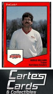 Harold Williams 1989 ProCards Minor League Sets #302 Harrisburg Senators Trainer