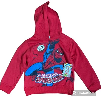 Sudadera con Capucha Roja Marvel Spider-Man Niños - Sudadera Gráfica “The Amazing Spider-Man” Foto 1 de 2