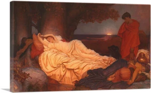 ARTCANVAS Cymon and Iphigenia 1884 Canvas Art Print by Frederic Leighton - Picture 1 of 11